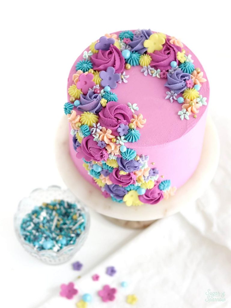 Luxurious Dark Floral Print Cakes in Sydney — Faye Cahill Cake Design