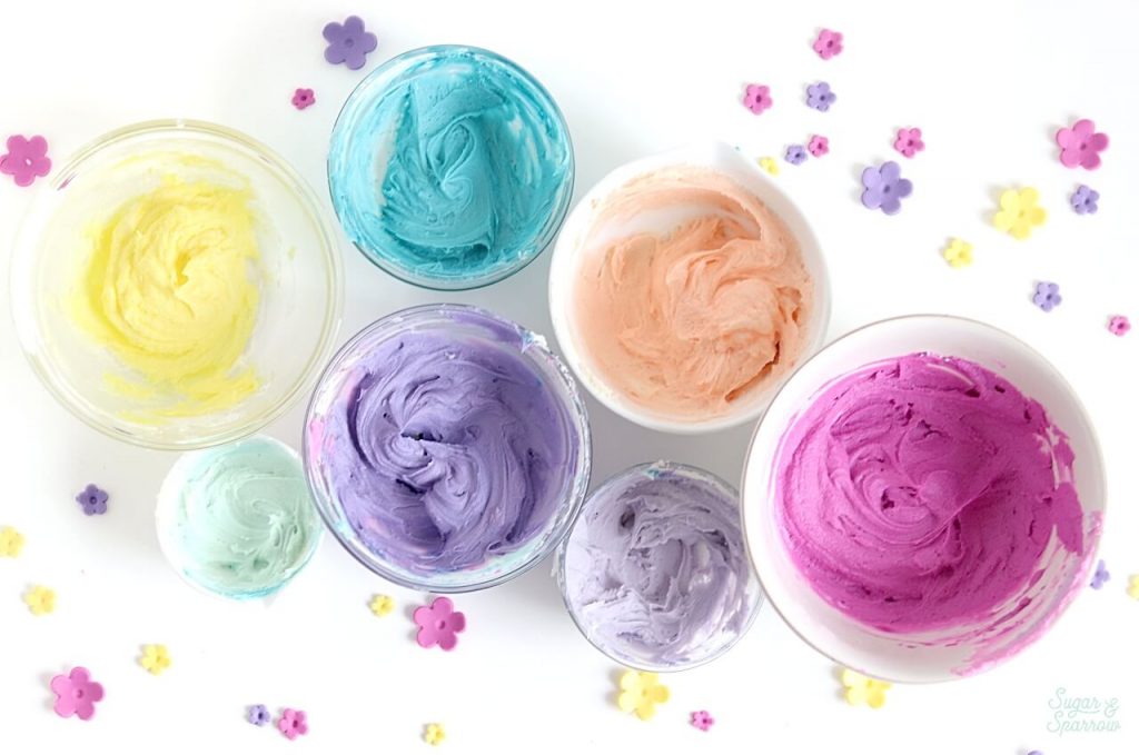 how to color buttercream