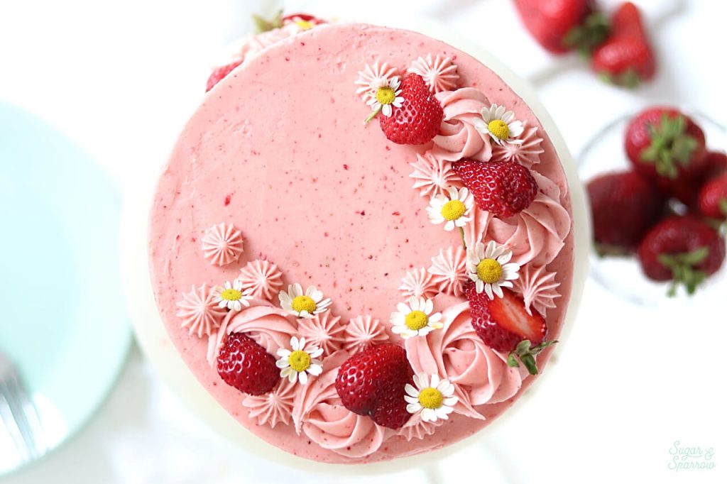 Best Homemade Strawberry Cake Recipe - House of Nash Eats