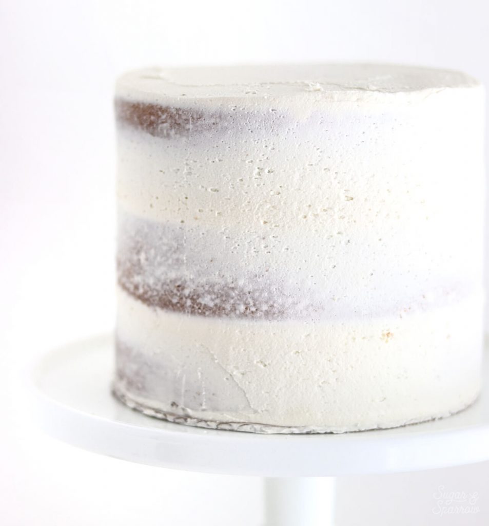 crumb coat wedding cake