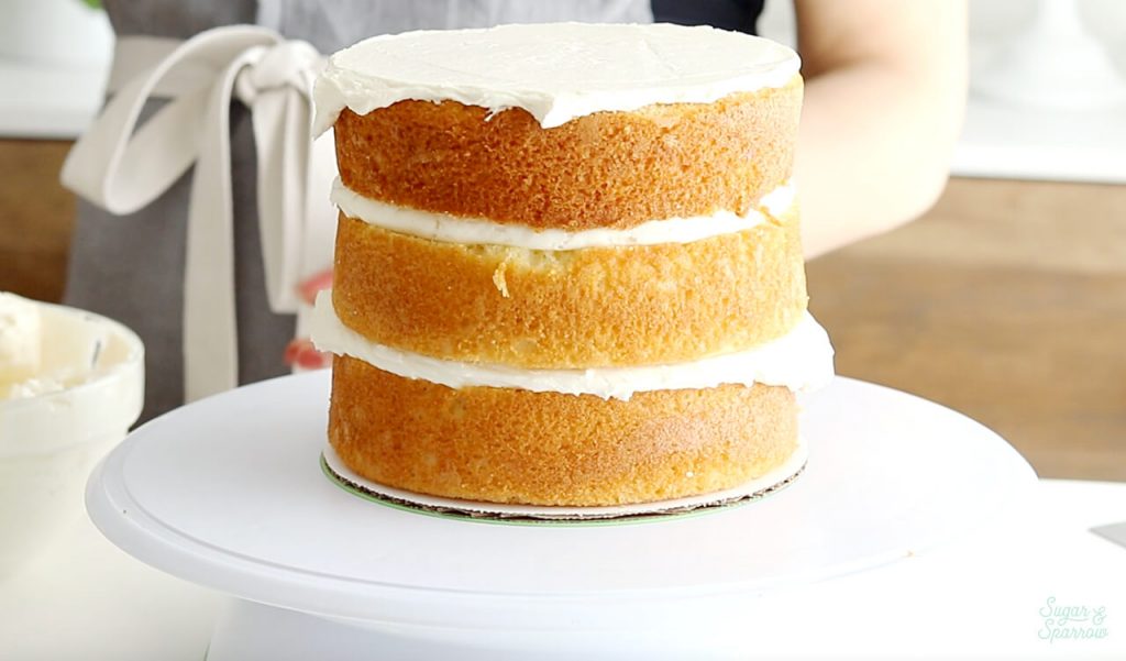 best way to crumb coat a cake