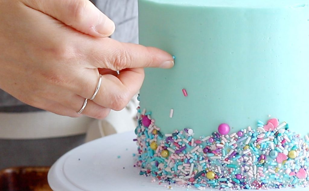 sprinkle cake tutorial