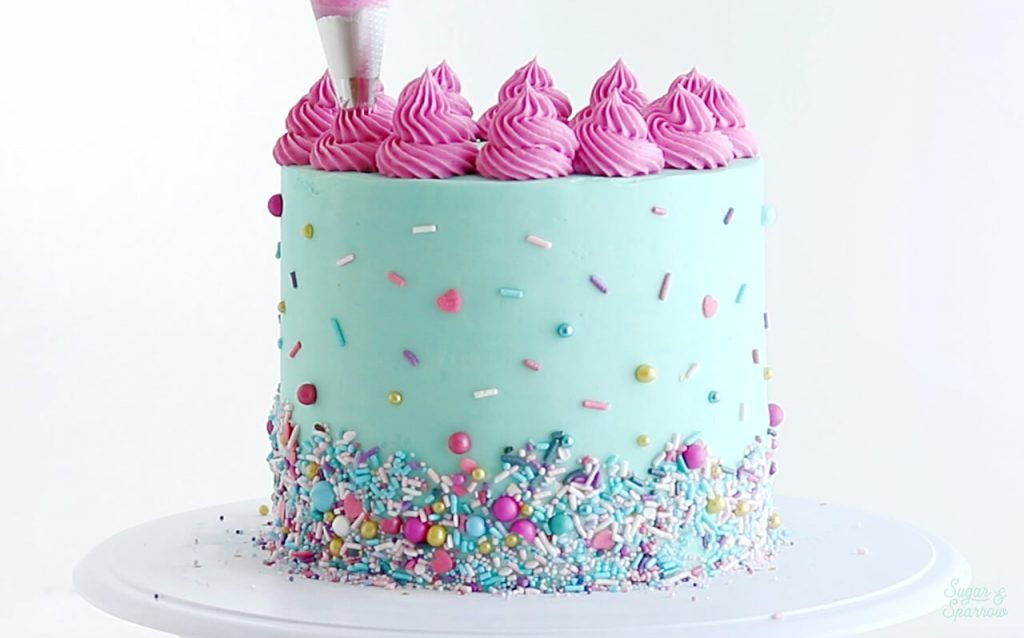 Sprinkle Cookie Dough Cake - Cake by Courtney