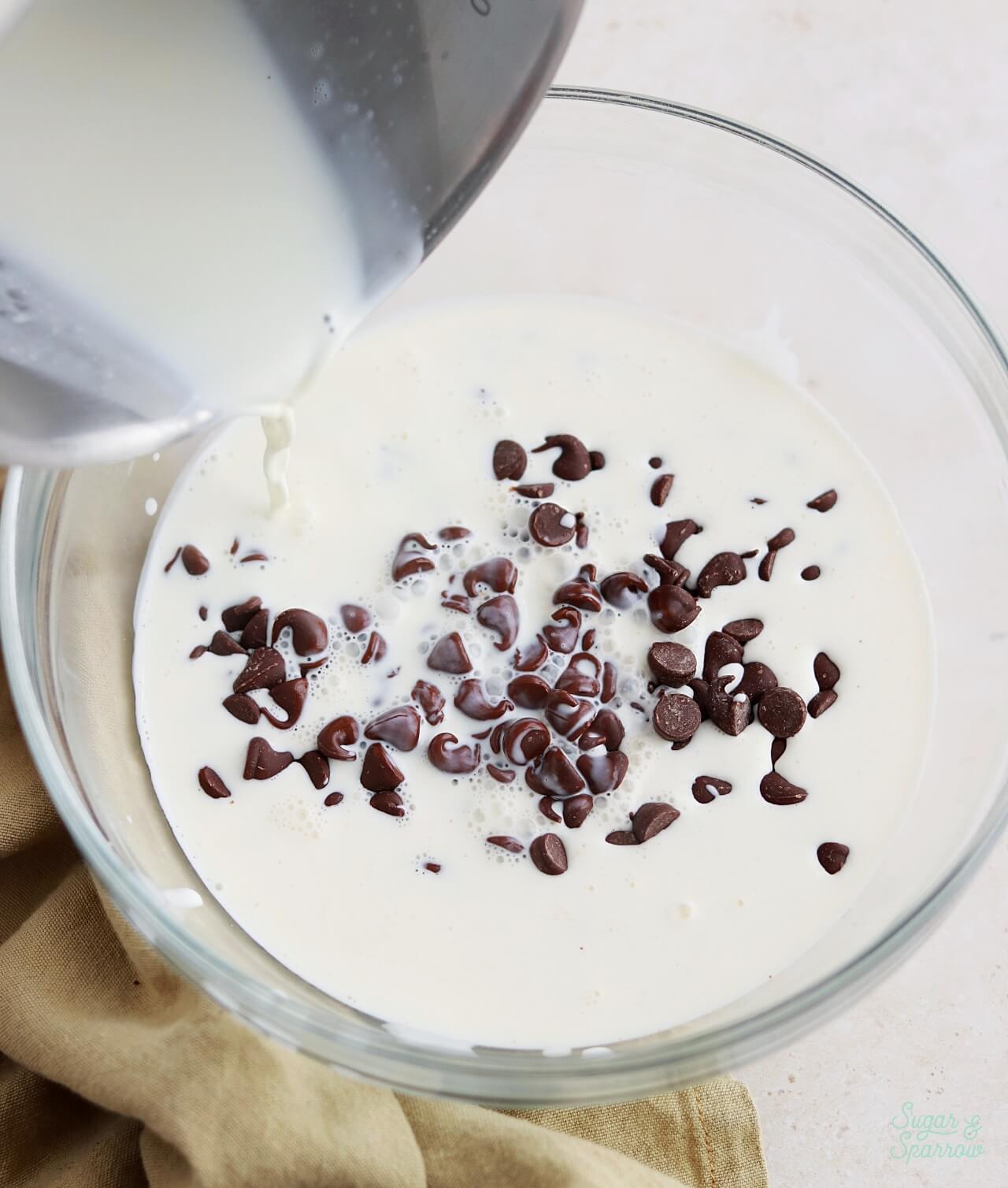 how to make chocolate ganache with chocolate chips