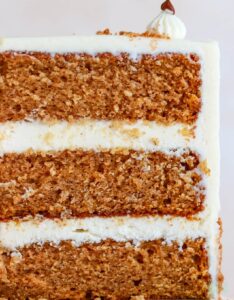 pumpkin layer cake recipe with cream cheese froating