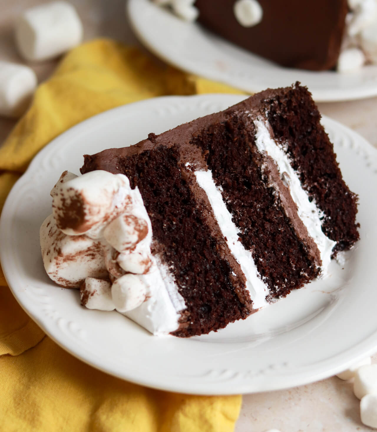 hot cocoa layer cake recipe