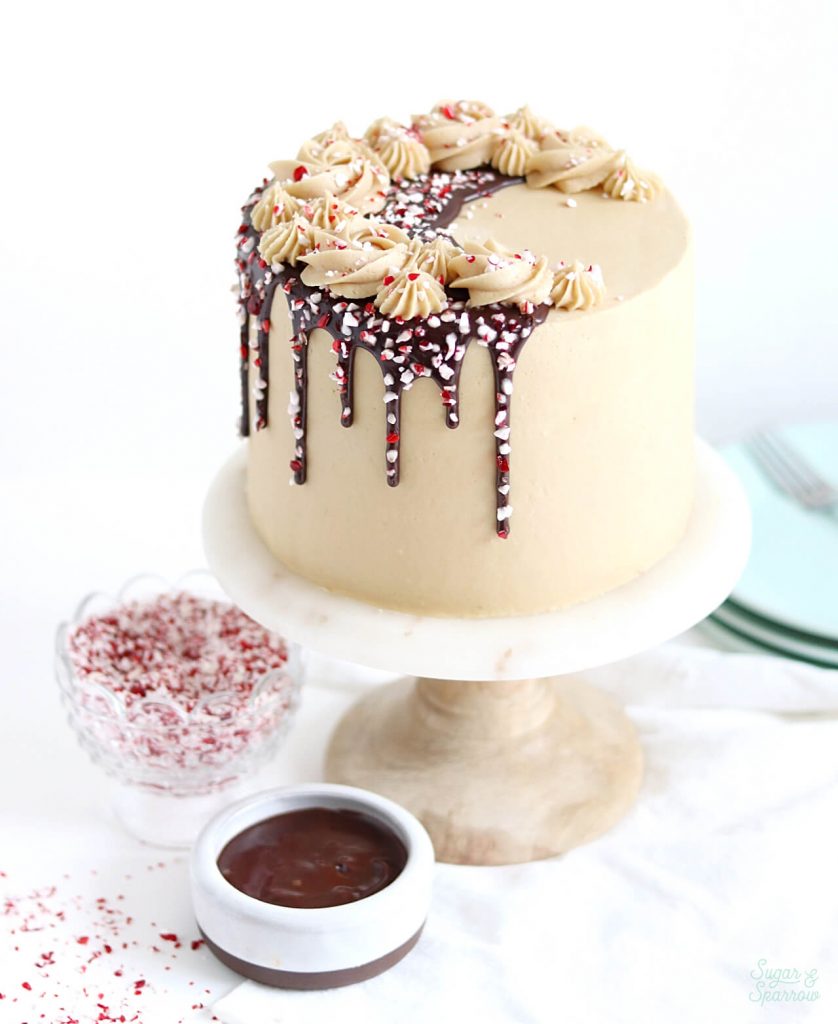 Peppermint Mocha Cake Recipe - Sugar & Sparrow