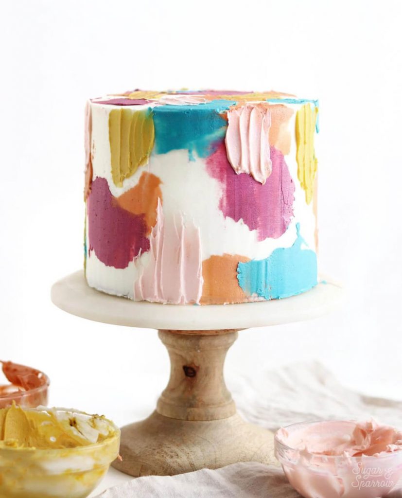 painted cake by sugar and sparrow