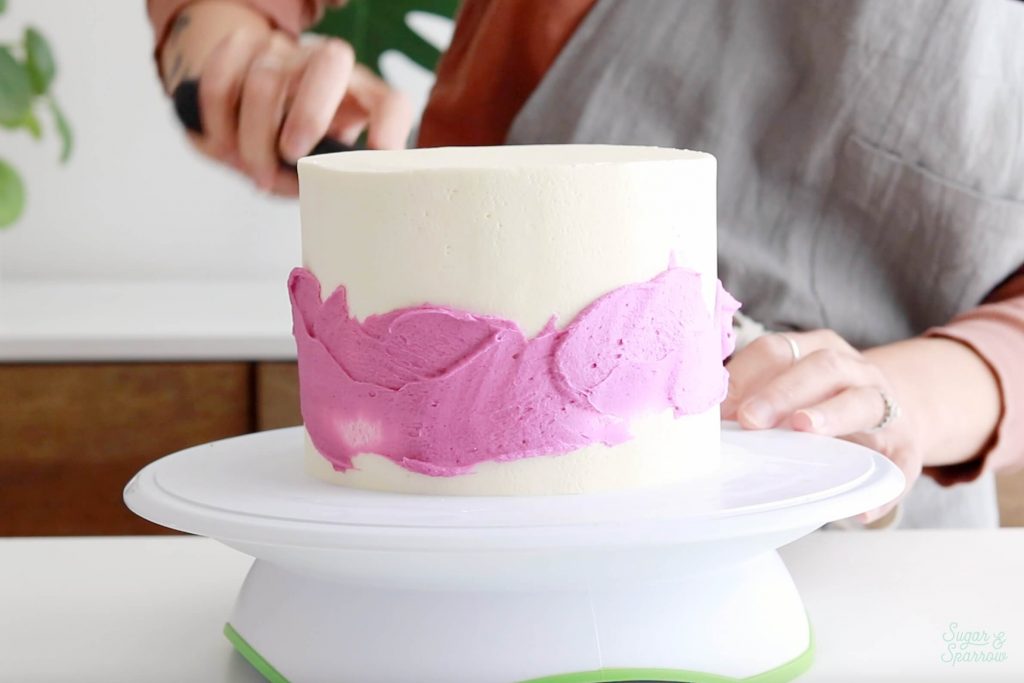 how to make a layered ombre buttercream cake