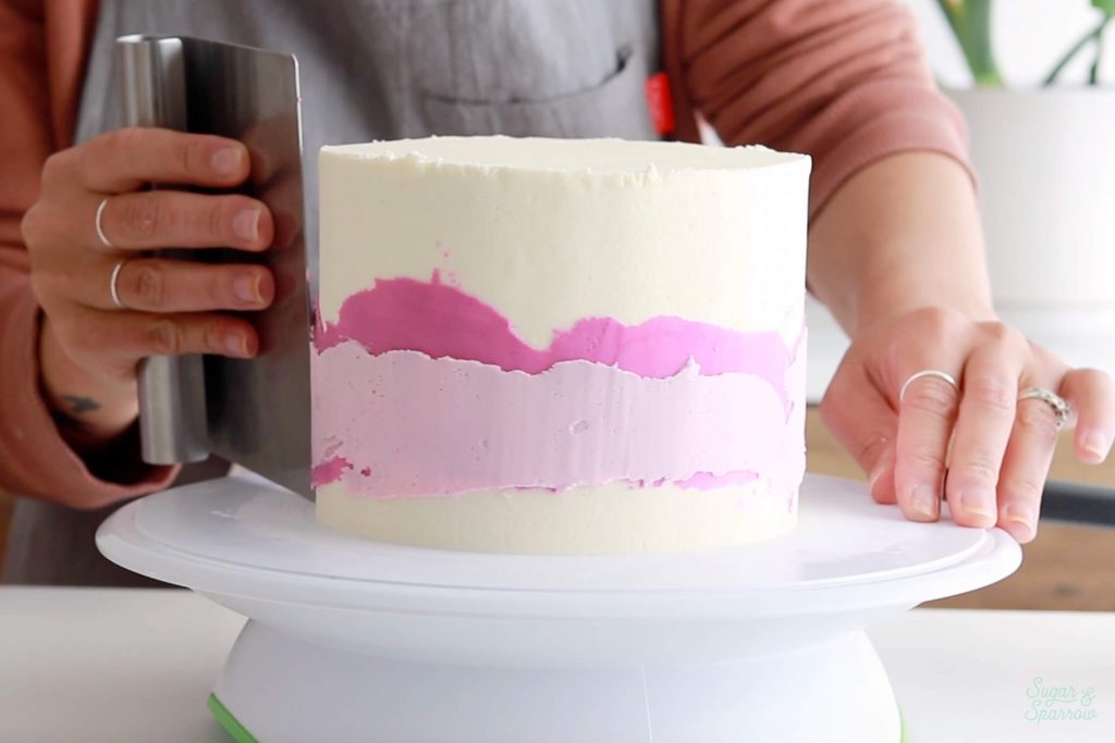 layered ombre cake tutorial