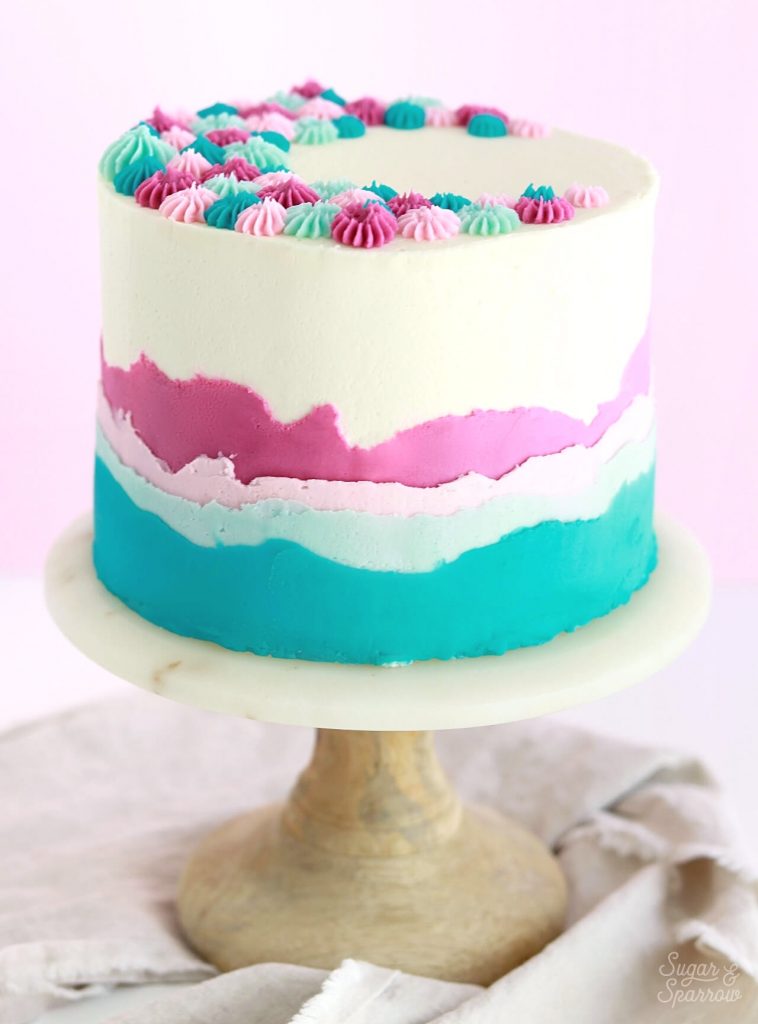 Blue Ombre Cake | Dessert Lady Cafe and Bakery