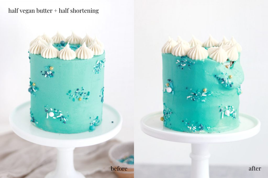 how to prevent buttercream from melting