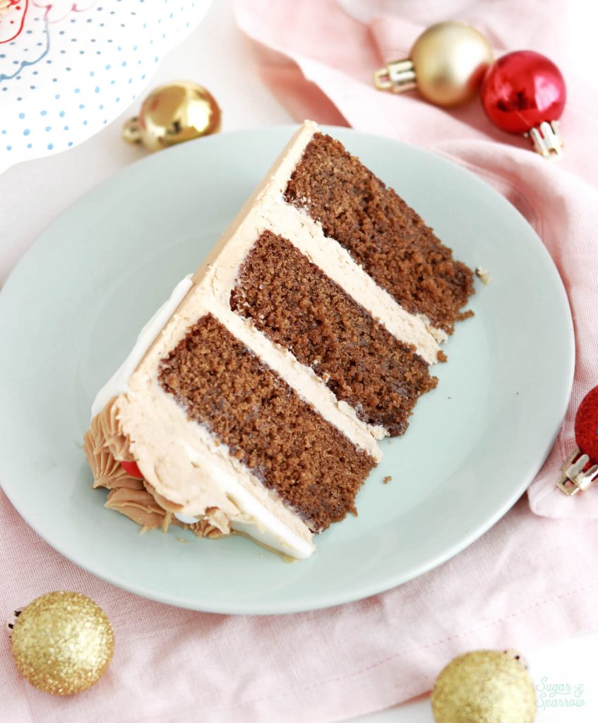 Gingerbread Latte Cake Recipe - Sugar & Sparrow