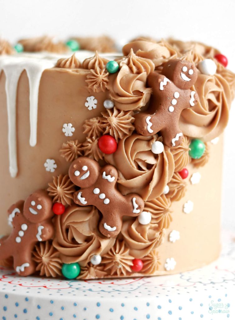 holiday cake recipes: gingerbread latte cake