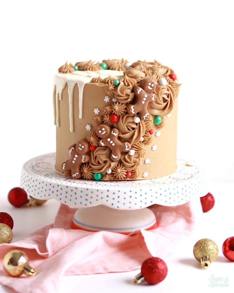 gingerbread latte cake by sugar and sparrow