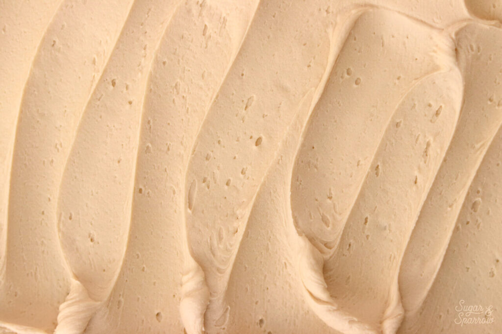 coffee buttercream recipe by sugar and sparrow