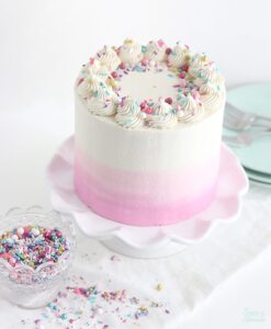 vanilla cake recipe by sugar and sparrow
