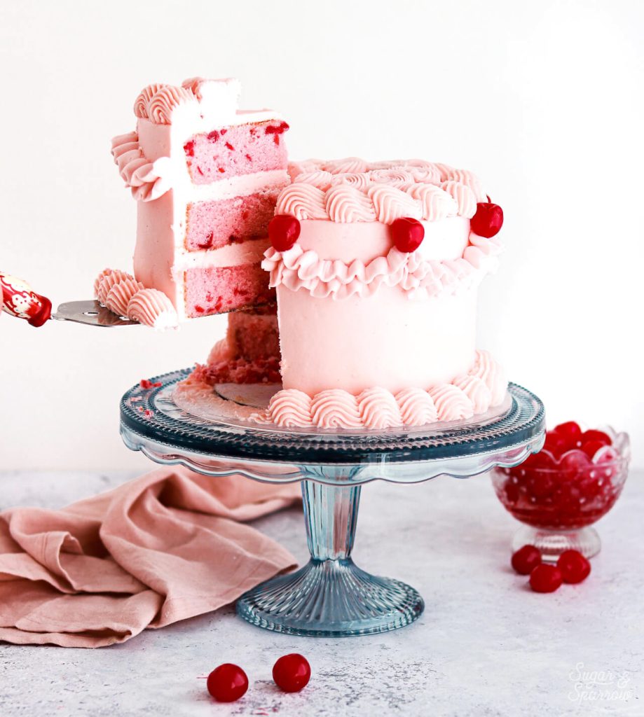 pink cherry chip cake recipe