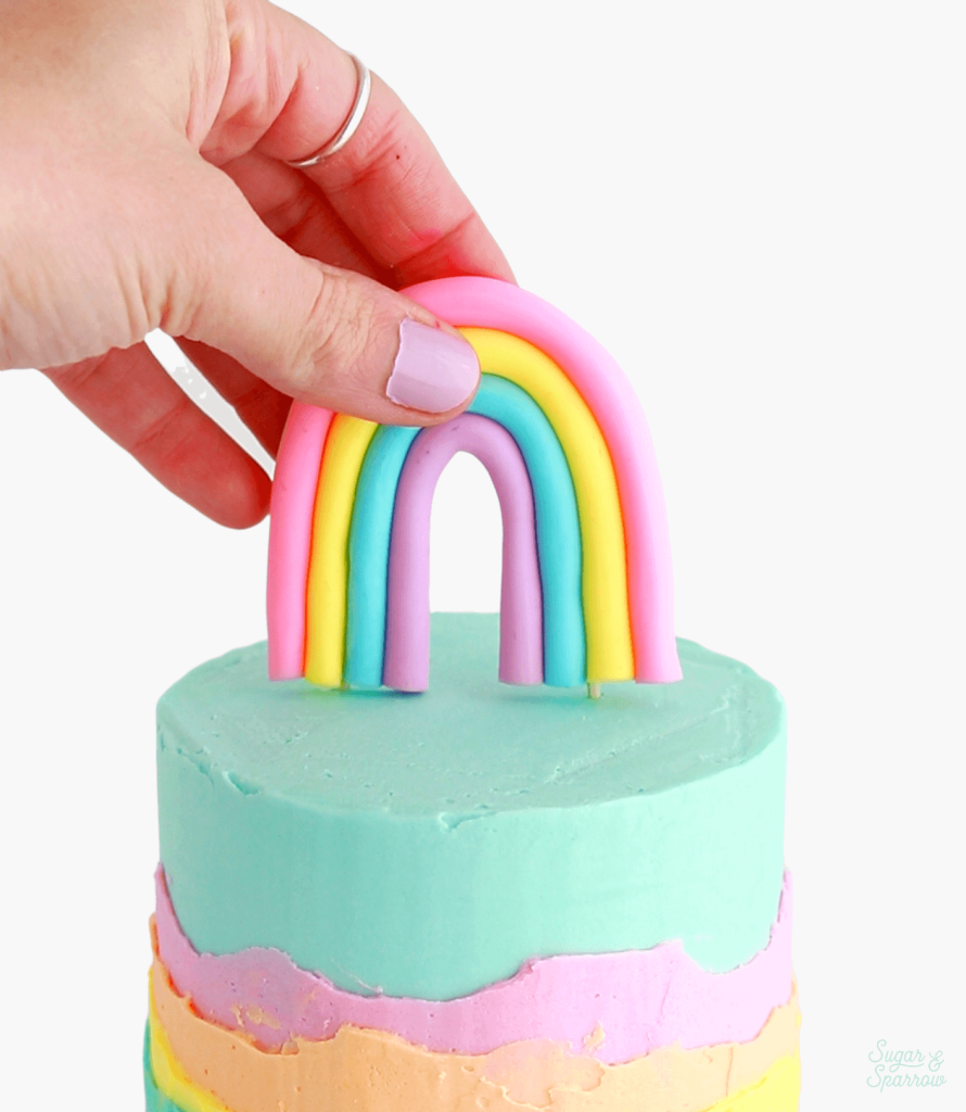 Rainbow Arch Cake Topper Tutorial - Sugar & Sparrow