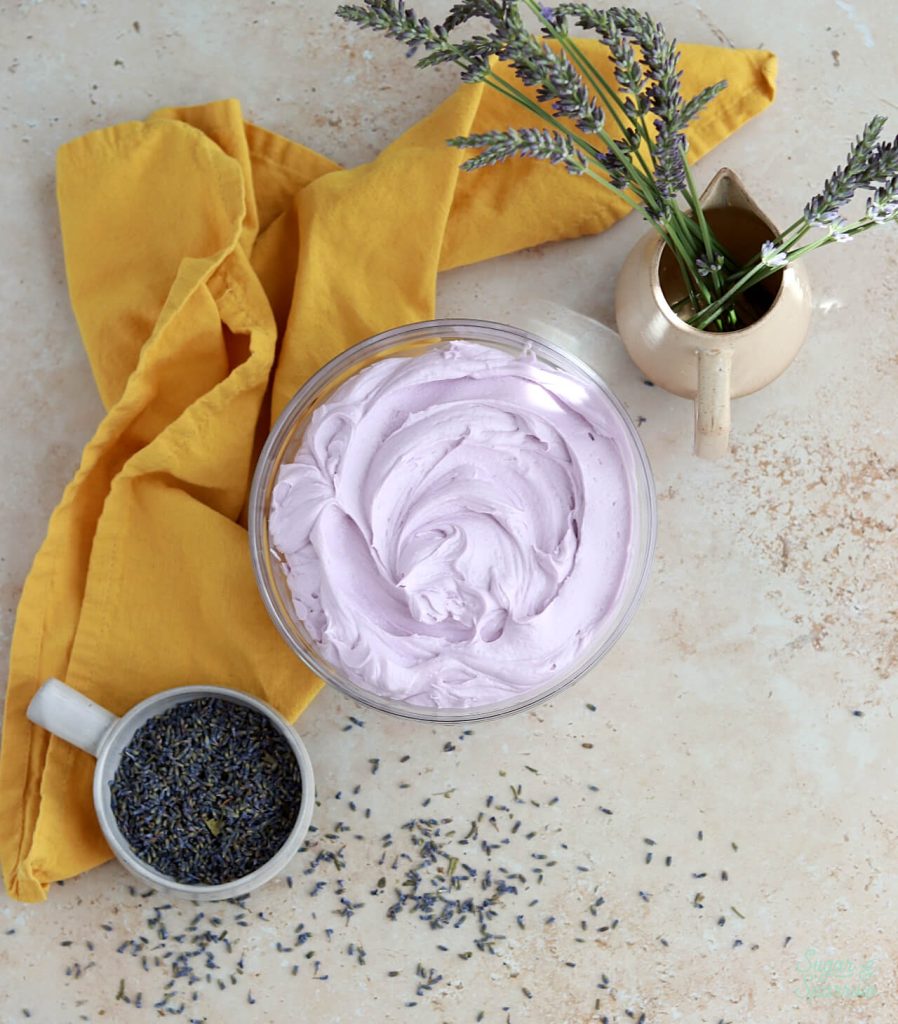 lavender buttercream for cakes and cupcakes