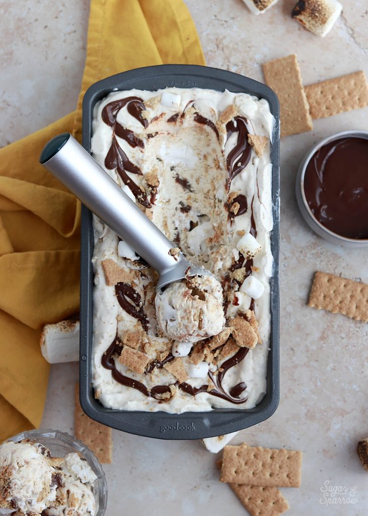 no churn smores ice cream