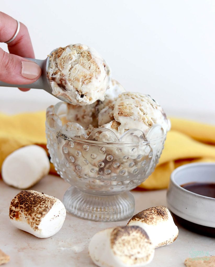 graham cracker chocolate marshmallow ice cream