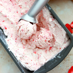 Homemade strawberry ice cream best sale no machine