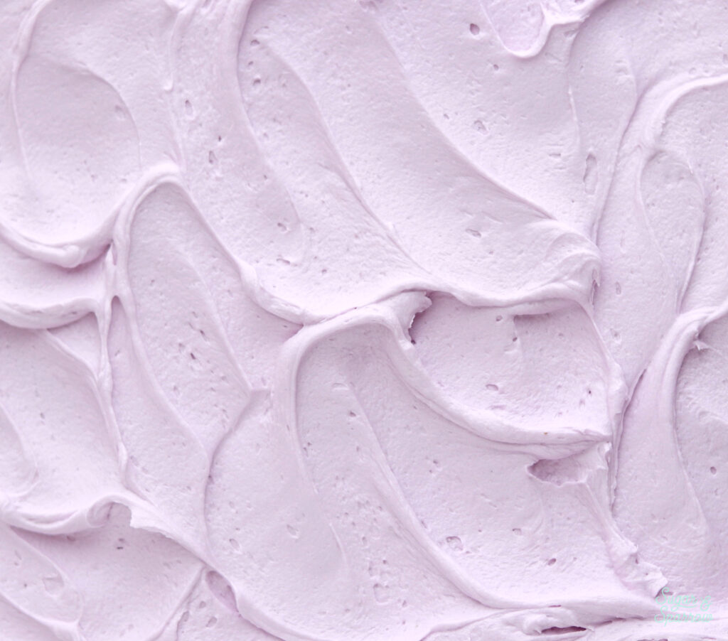 lavender buttercream recipe by sugar and sparrow