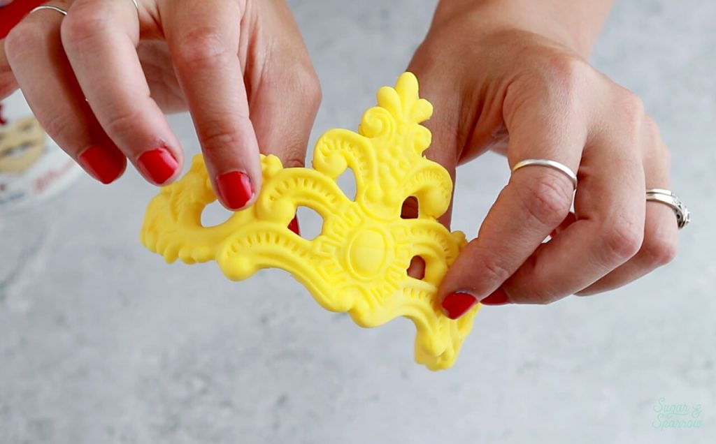 princess crown cake topper tutorial