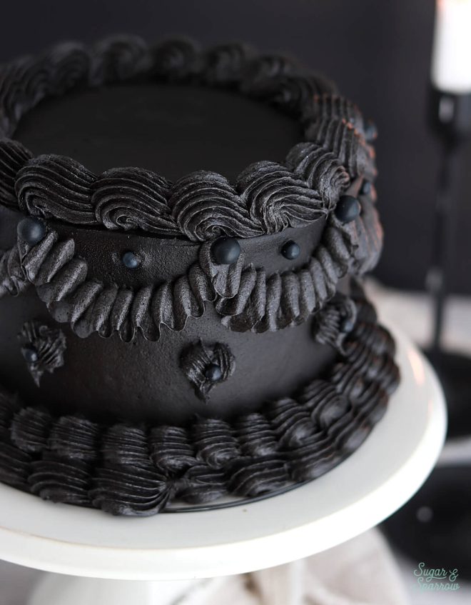 Spooky Black Velvet Cake Recipe (Dye-Free!) - Sugar & Sparrow