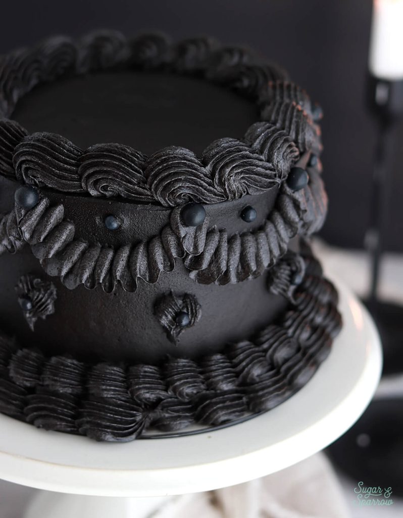 A Spooky Black Velvet Cake Recipe for Halloween - Sugar & Sparrow