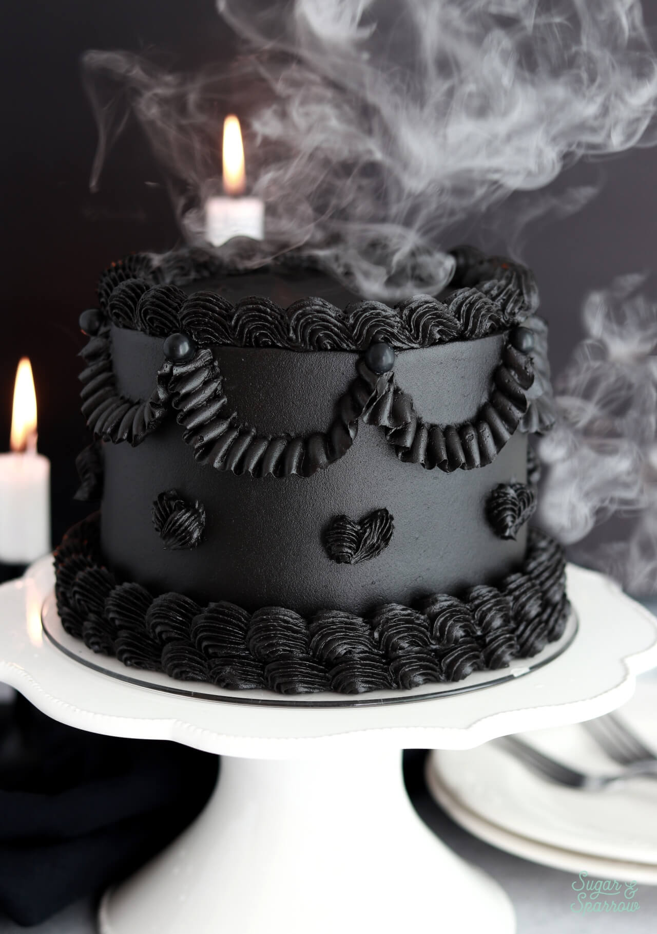 black velvet cake recipe by sugar and sparrow
