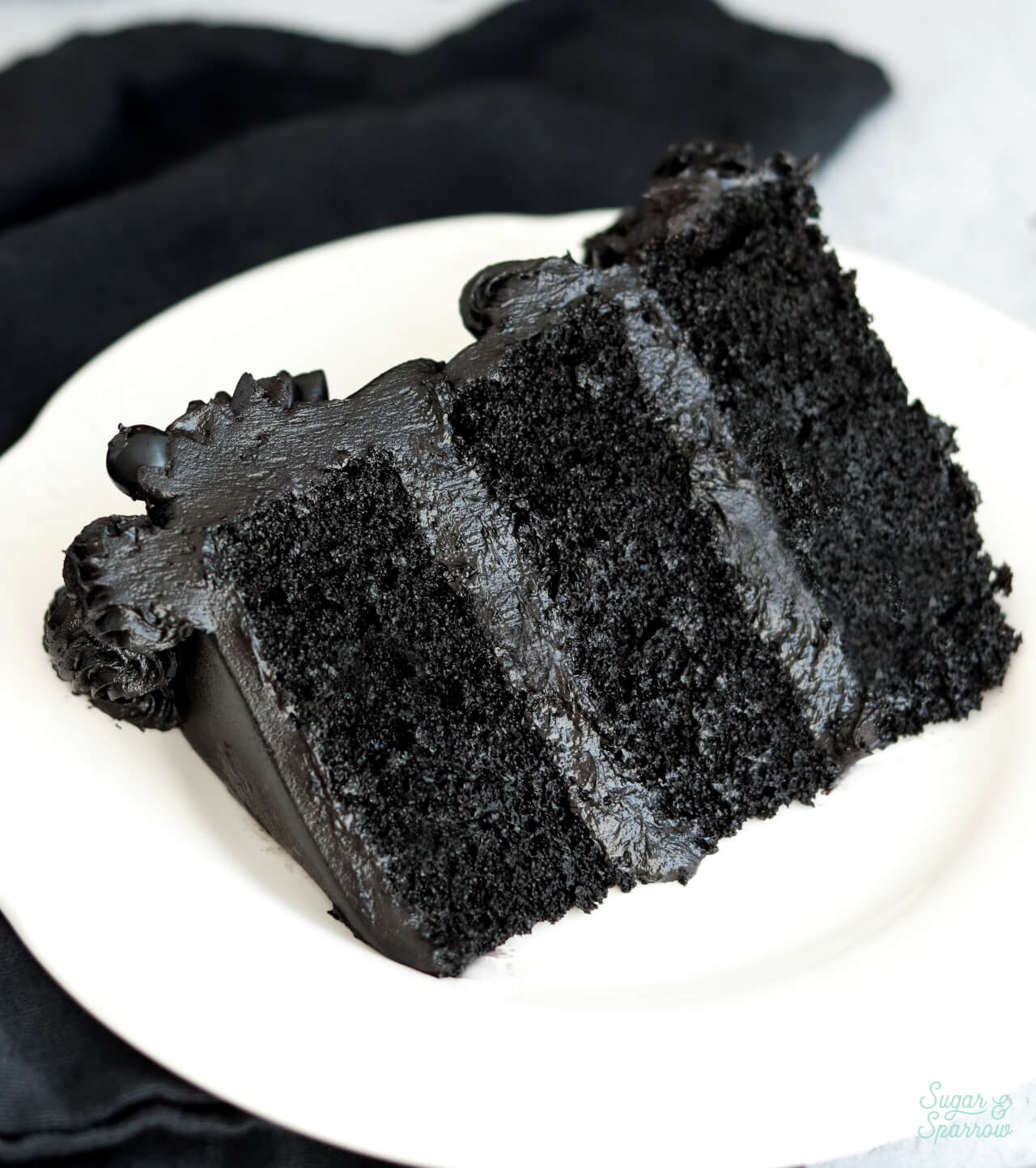 how to make a black cake without food coloring