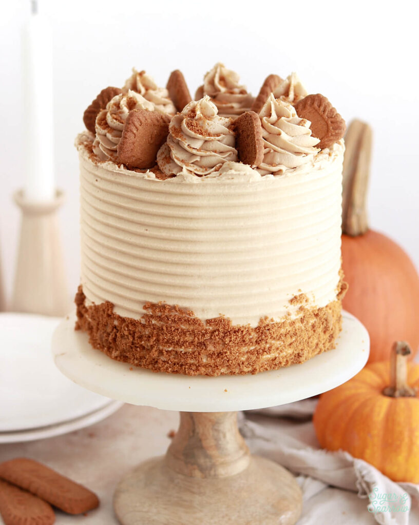 spiced pumpkin biscoff cake