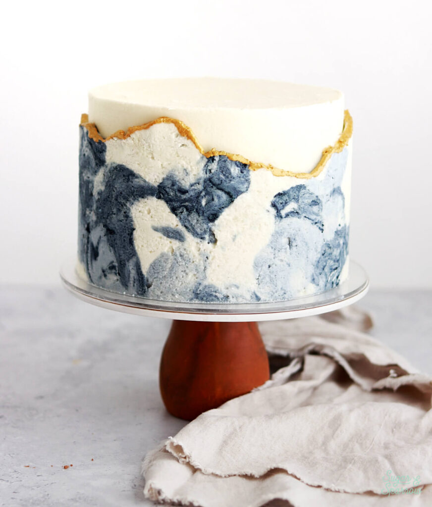 How To Make A Marbled Panel Birthday Cake | A fun, beginner level cake  design featuring fondant, and a fun marbled effect. I normally use Bakels  fondant whenever I cover a cake