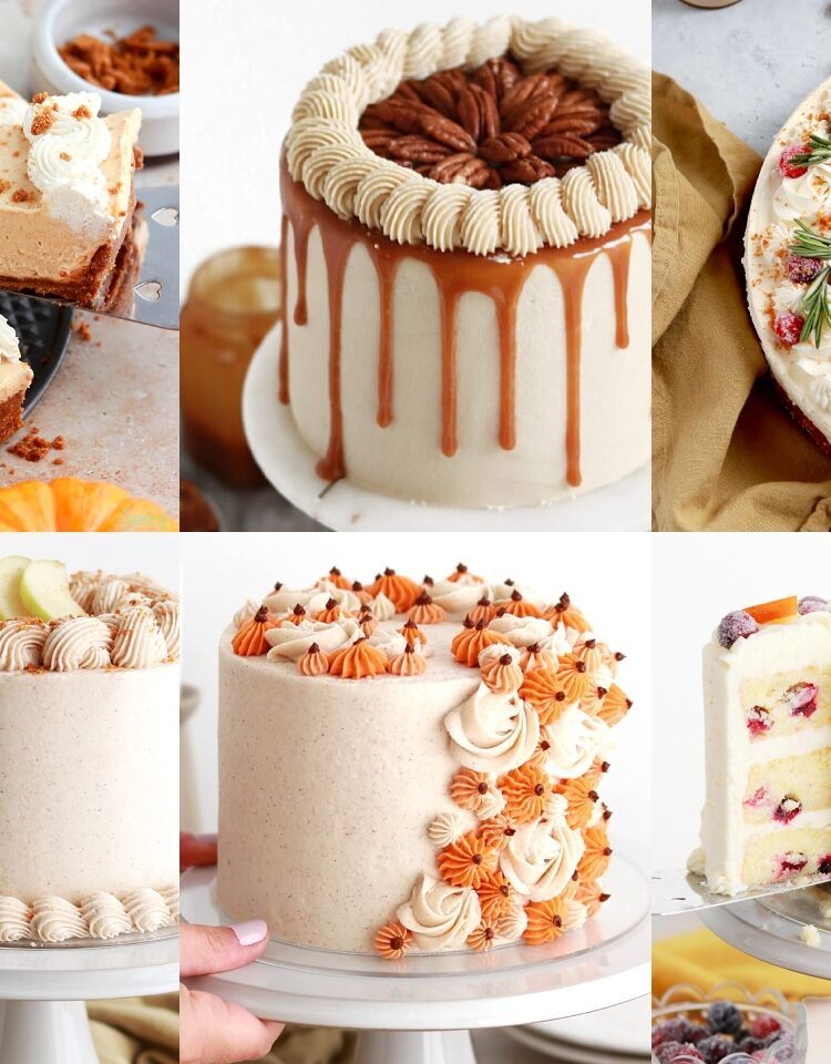 thanksgiving cake recipes by sugar and sparrow