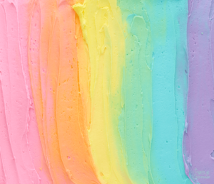 how to mix rainbow buttercream colors