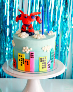 baymax birthday cake