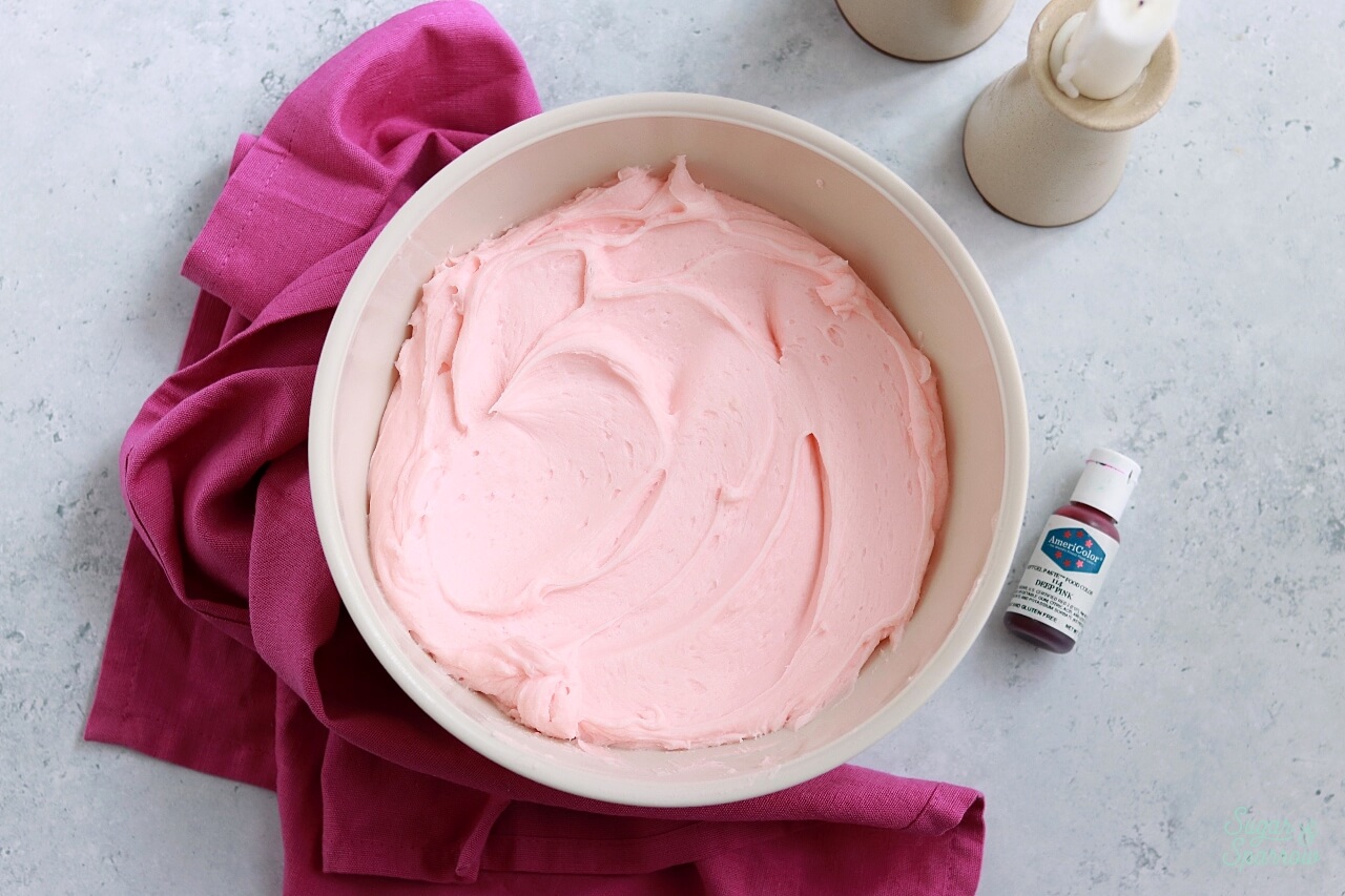 how to make light pink buttercream