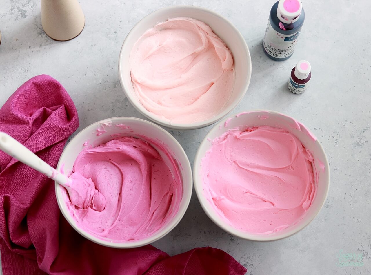 how to make pink buttercream