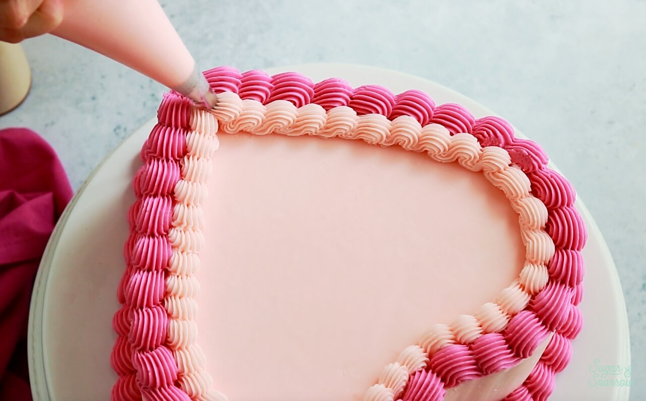 buttercream shell border tutorial
