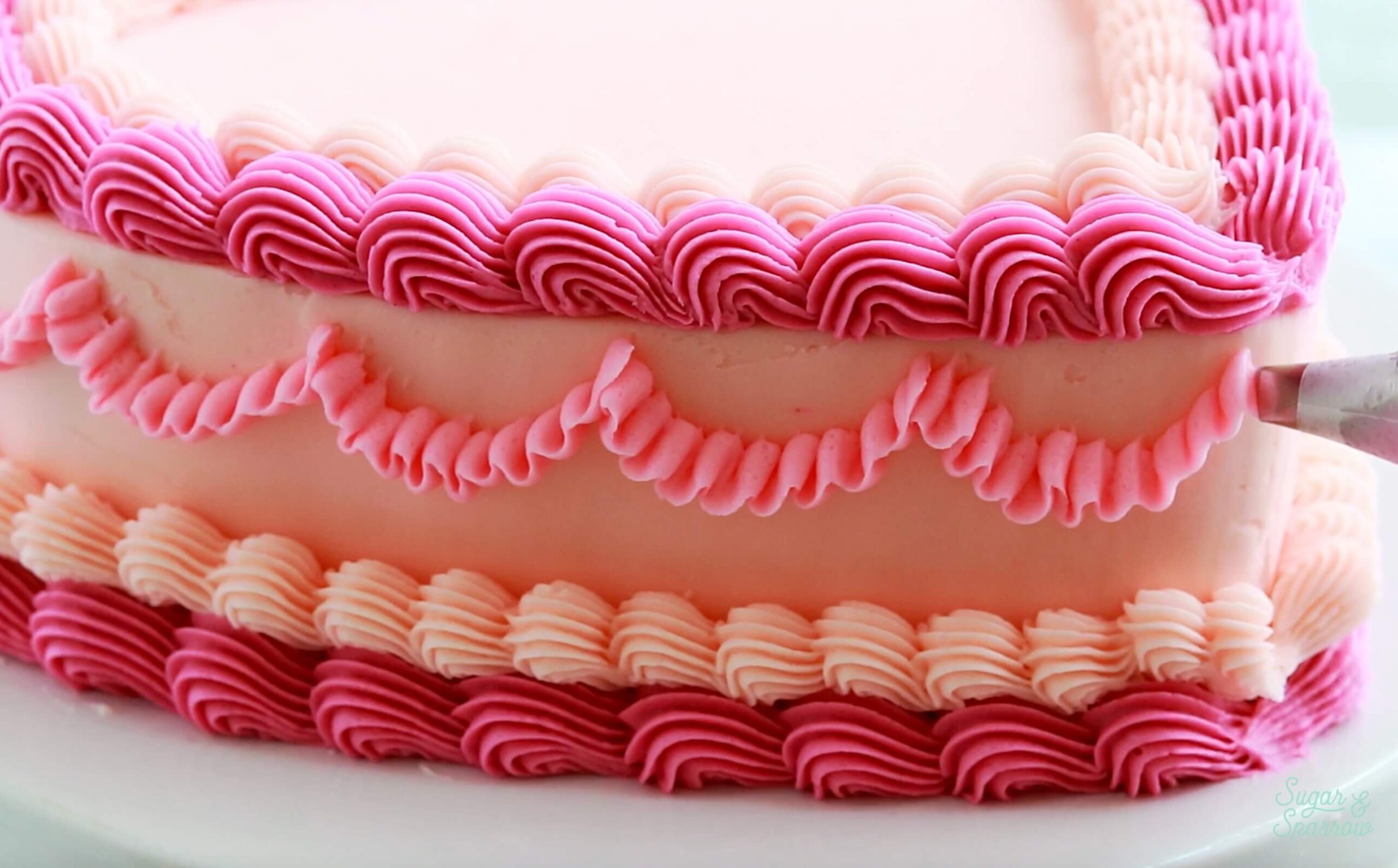 buttercream ruffle tutorial