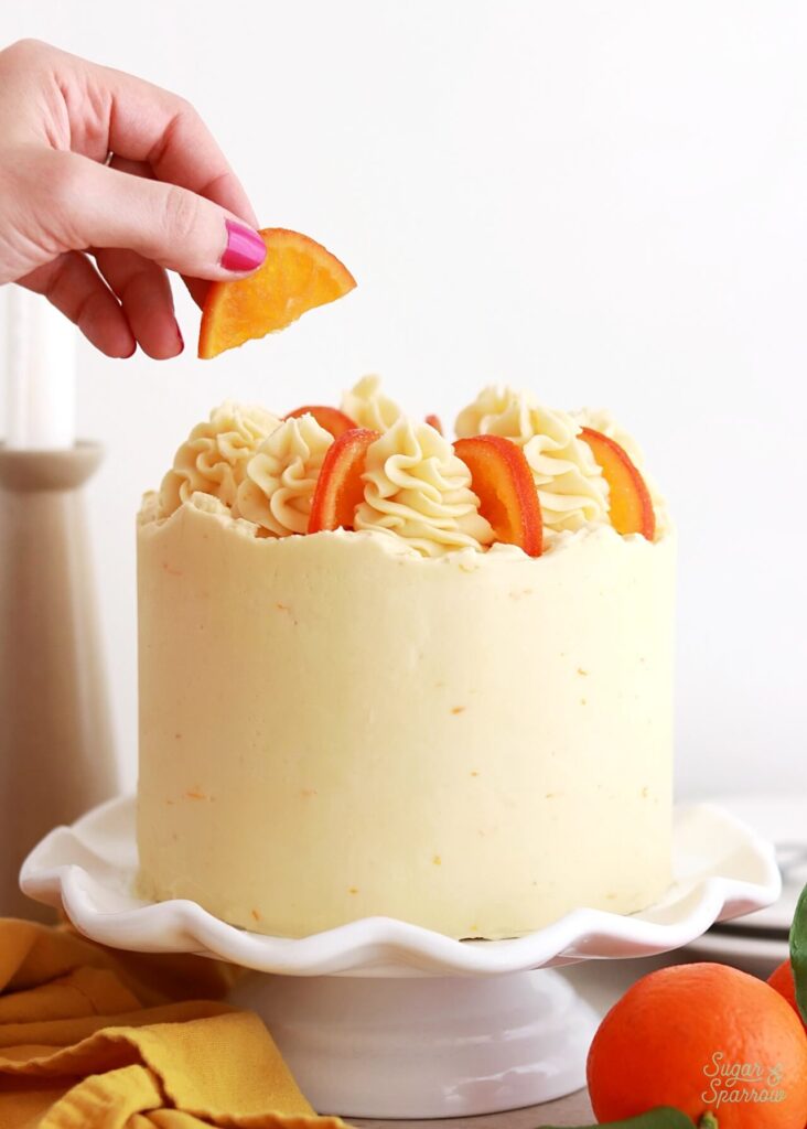 Champagne Mimosa Cake Recipe with Amoretti Champagne Compound