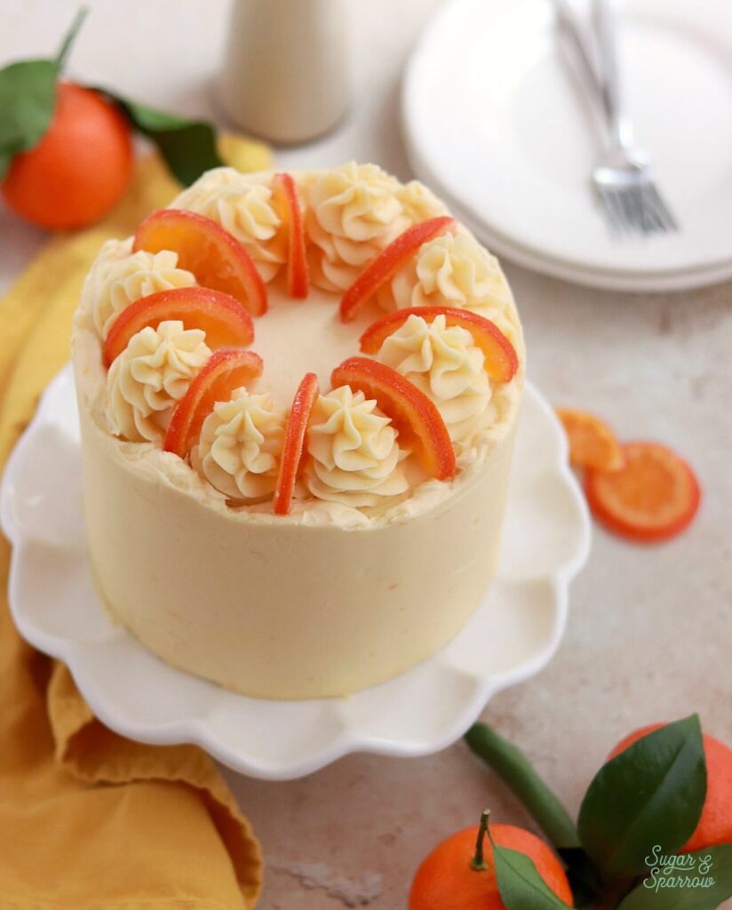 Amoretti champagne mimosa cake recipe