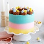 cadbury mini egg cake by sugar and sparrow