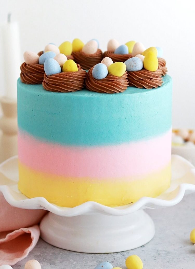 cadbury mini egg cake by sugar and sparrow