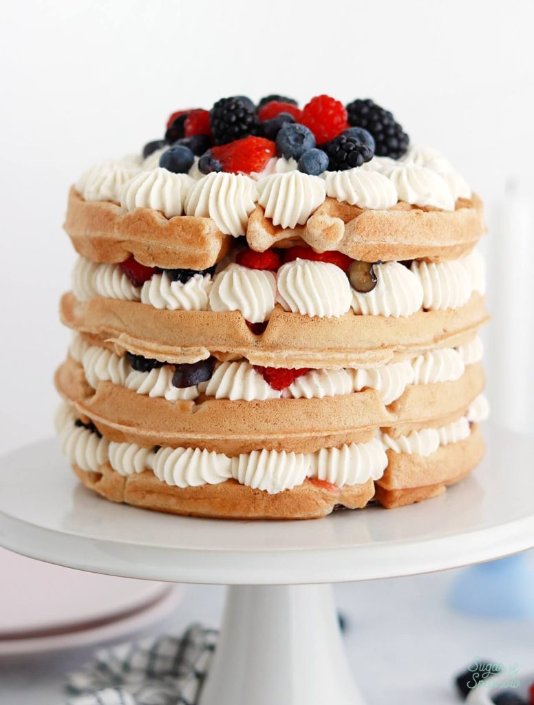 belgian waffle breakfast cake recipe