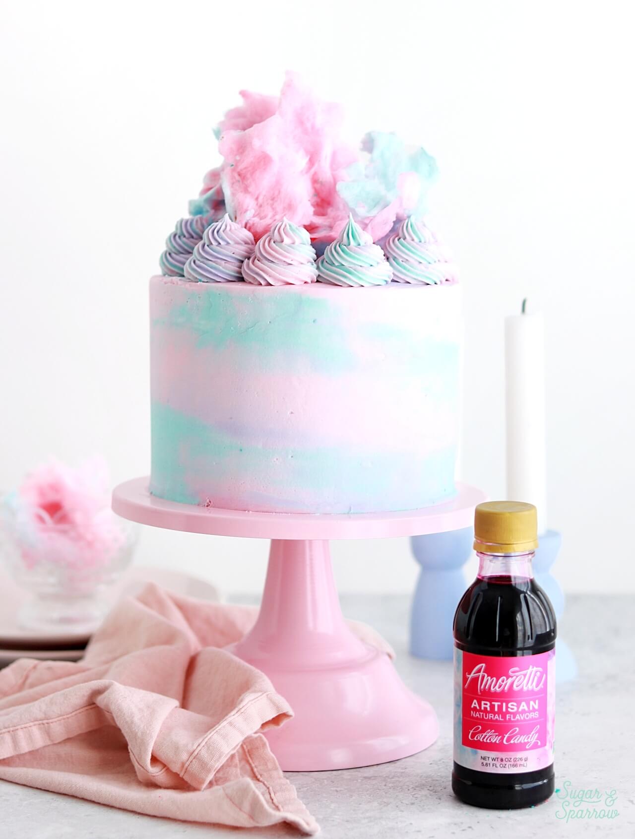 amoretti cotton candy artisan flavor cake