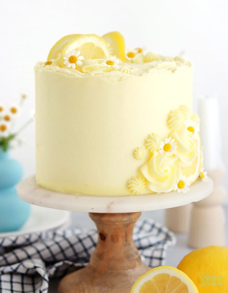 lemon cake with lemon buttercream