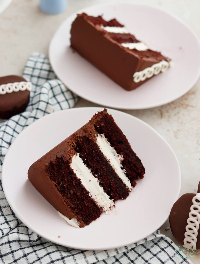 chocolate cake with marshmallow filling recipe